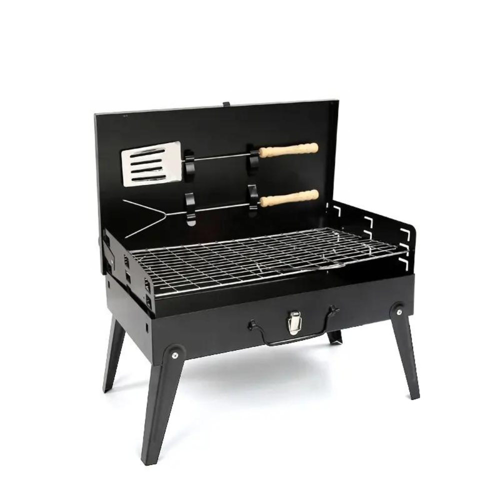 Portable Briefcase Style BBQ Grill