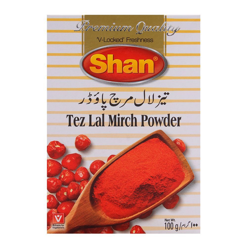 Shan Tez Lal Mirch Powder 100g Box