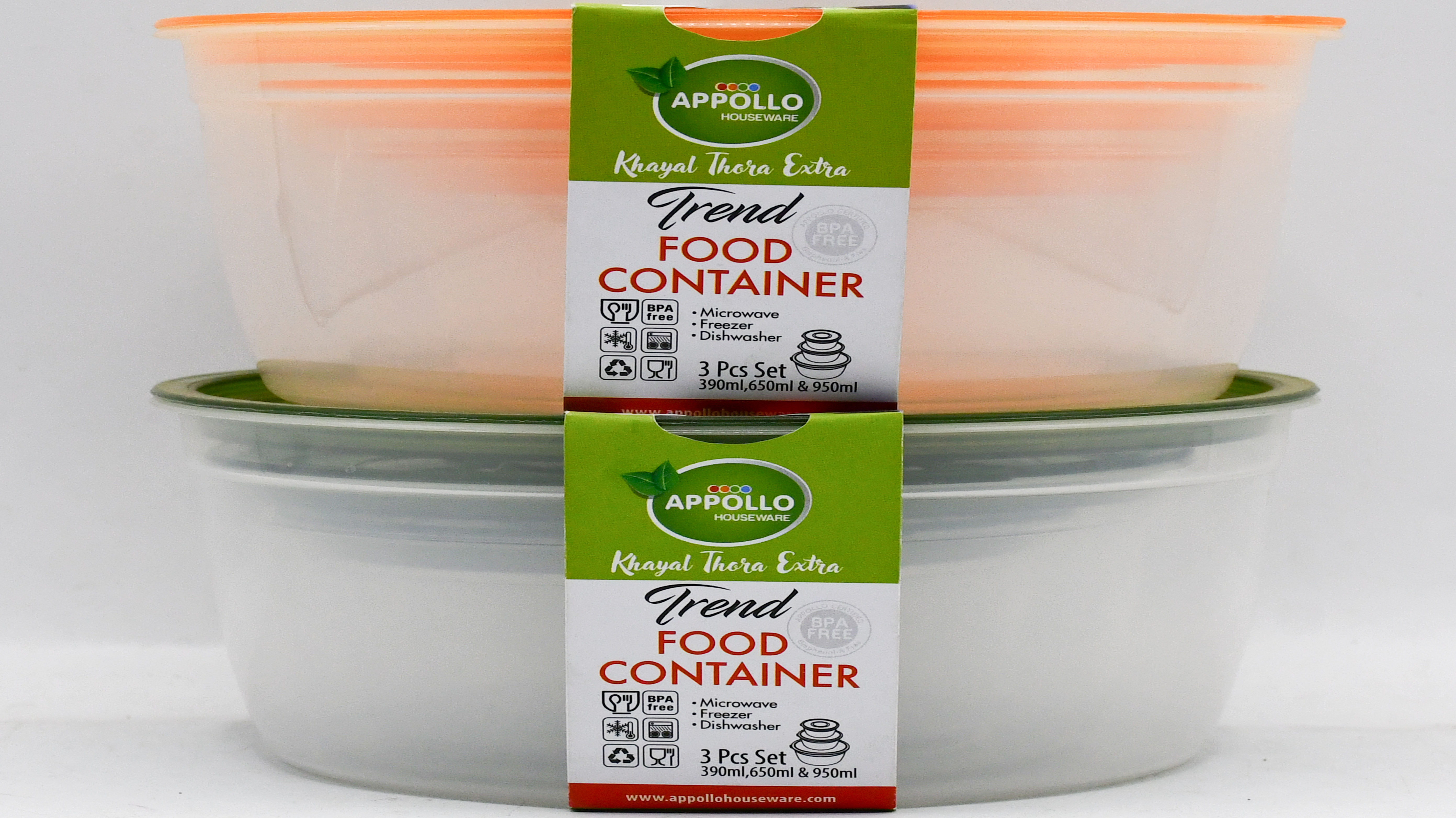 APPOLLO TREND 3 PIECE SET FOOD CONTAINER