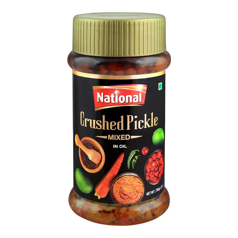 National Crushed Mixed Pickle 750g Plastic Jar