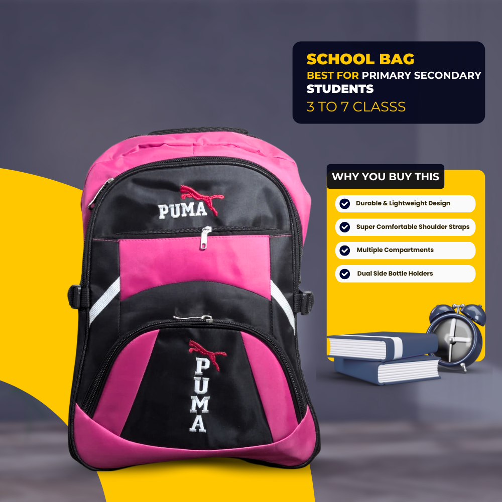 Stylish & Durable PUMA School Bag for Primary & Secondary Students