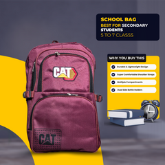 CAT Durable School Bag for Secondary Students (Grades 5-7)