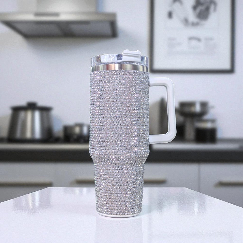 Sparkle & Sip: The Ultimate 40oz Bling Tumbler