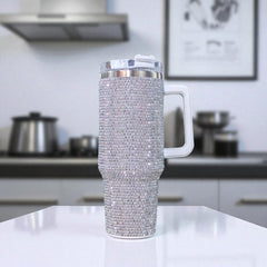 Sparkle & Sip: The Ultimate 40oz Bling Tumbler