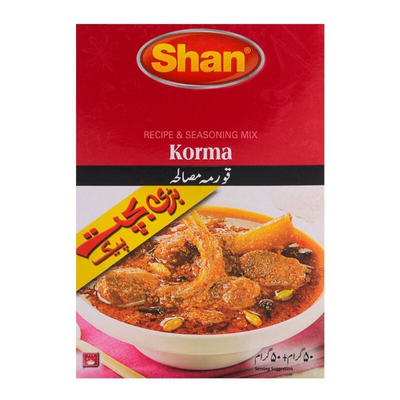 Shan Korma Masala 50X2 Gram Box