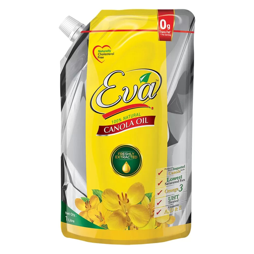 Eva Canola Oil 1 Liter Nozzle Pouch