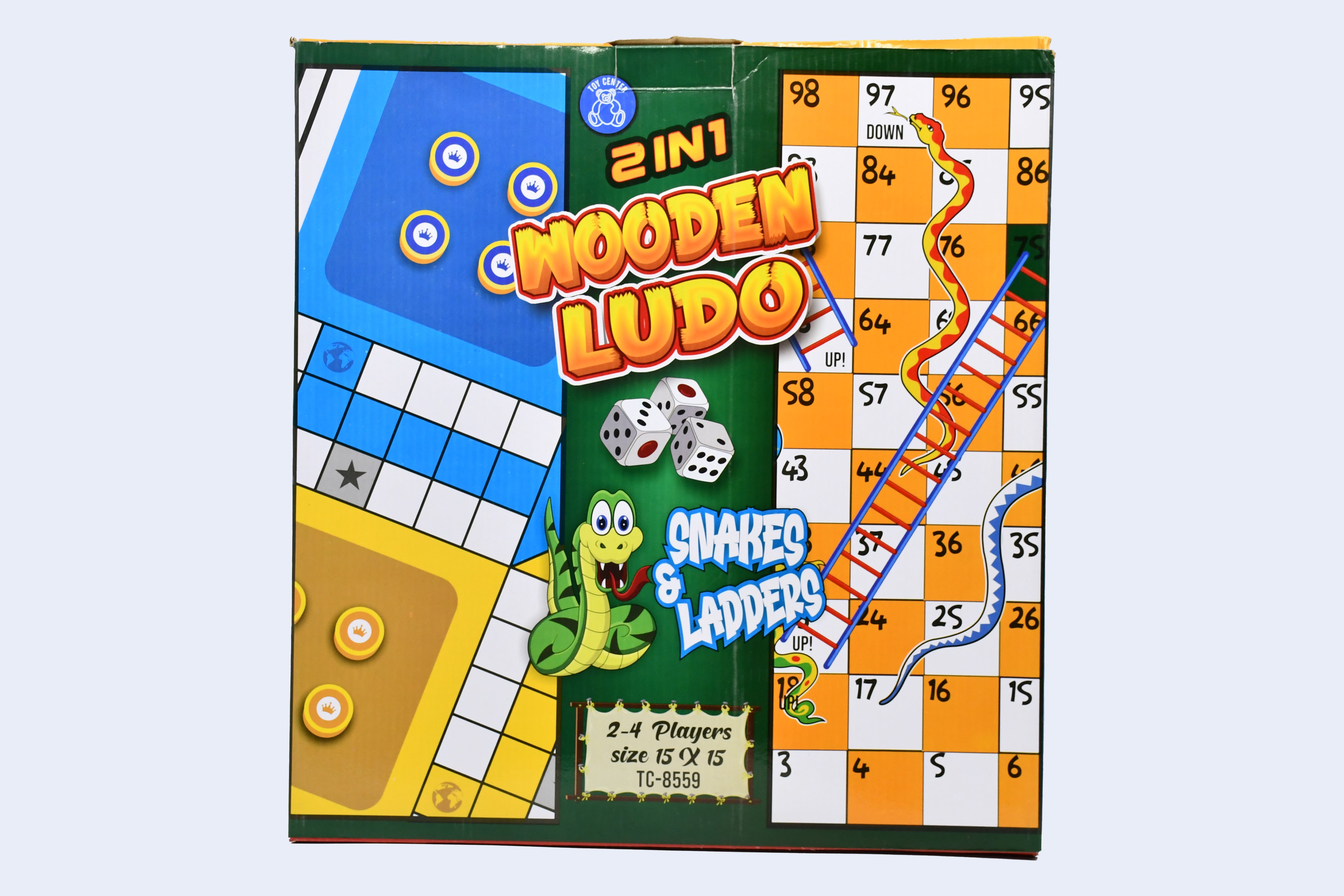 WOODEN LUDO 2 in 1