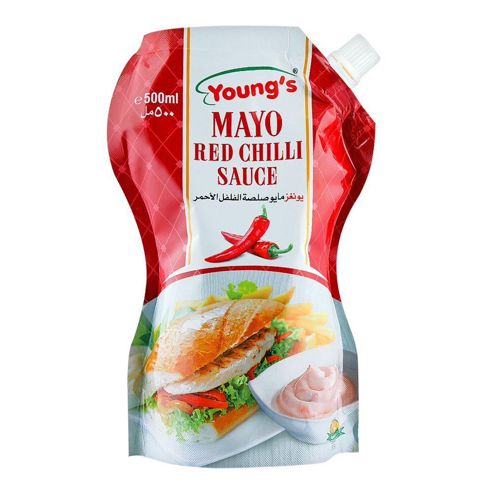 Young's Mayo Red Chilli Sauce 500ML Pouch