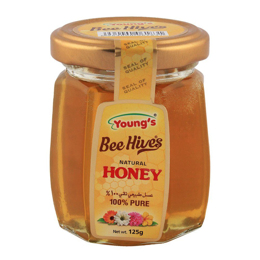 Young's Bee Hives Natural Honey 125g Jar