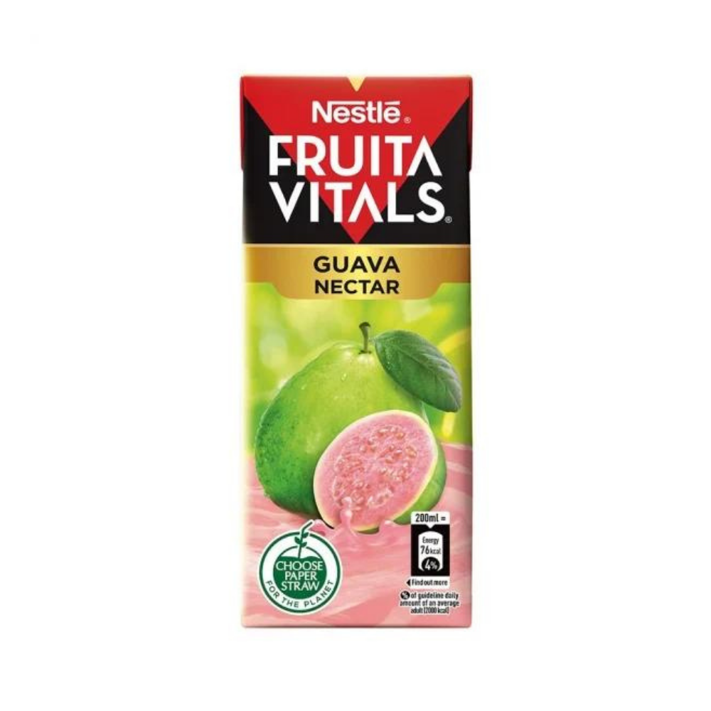 Nestle Fruita Vitals Guava Nectar 200 ml Tetra Pack