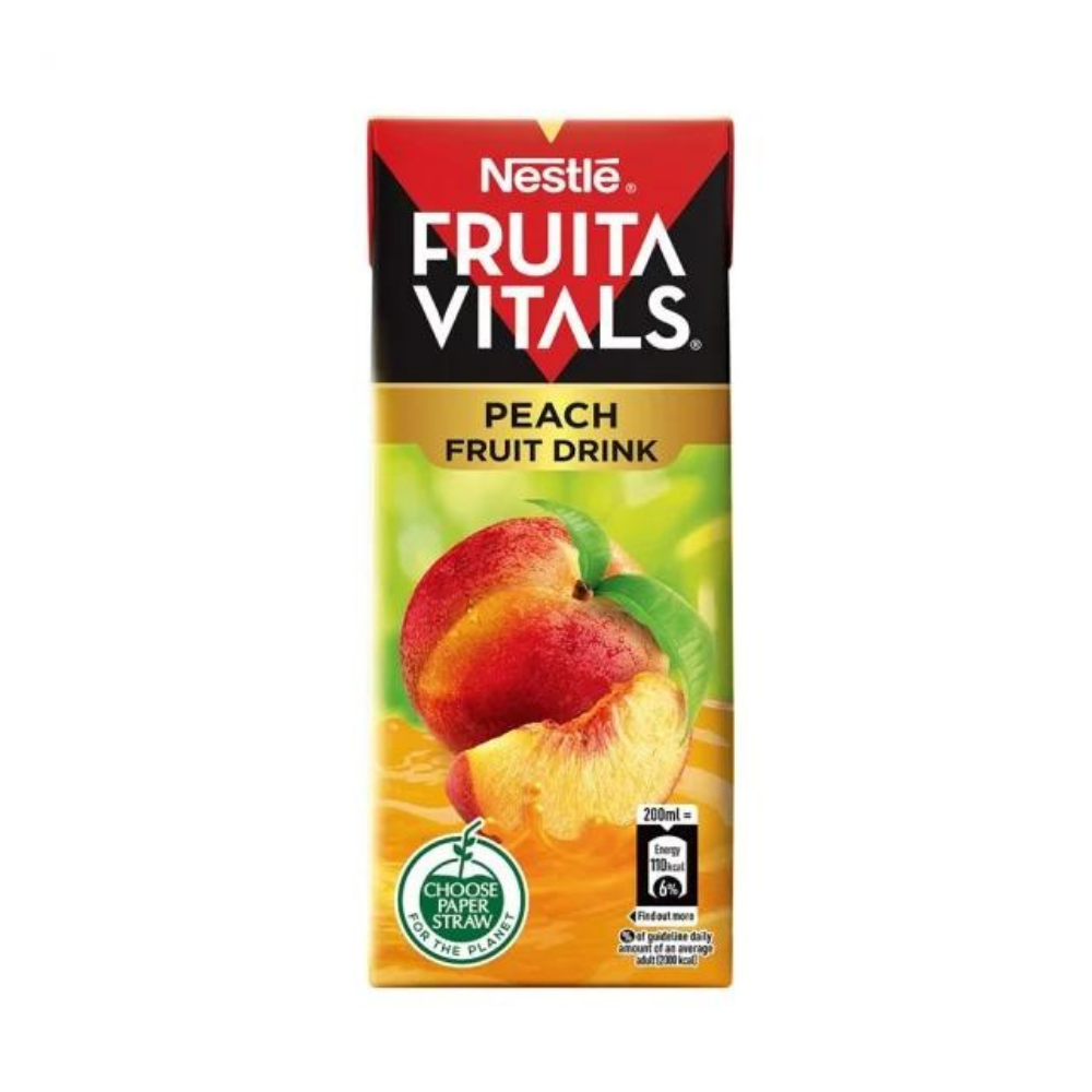 Nestle Fruita Vitals Peach Nectar 200 Ml Tetra Pack