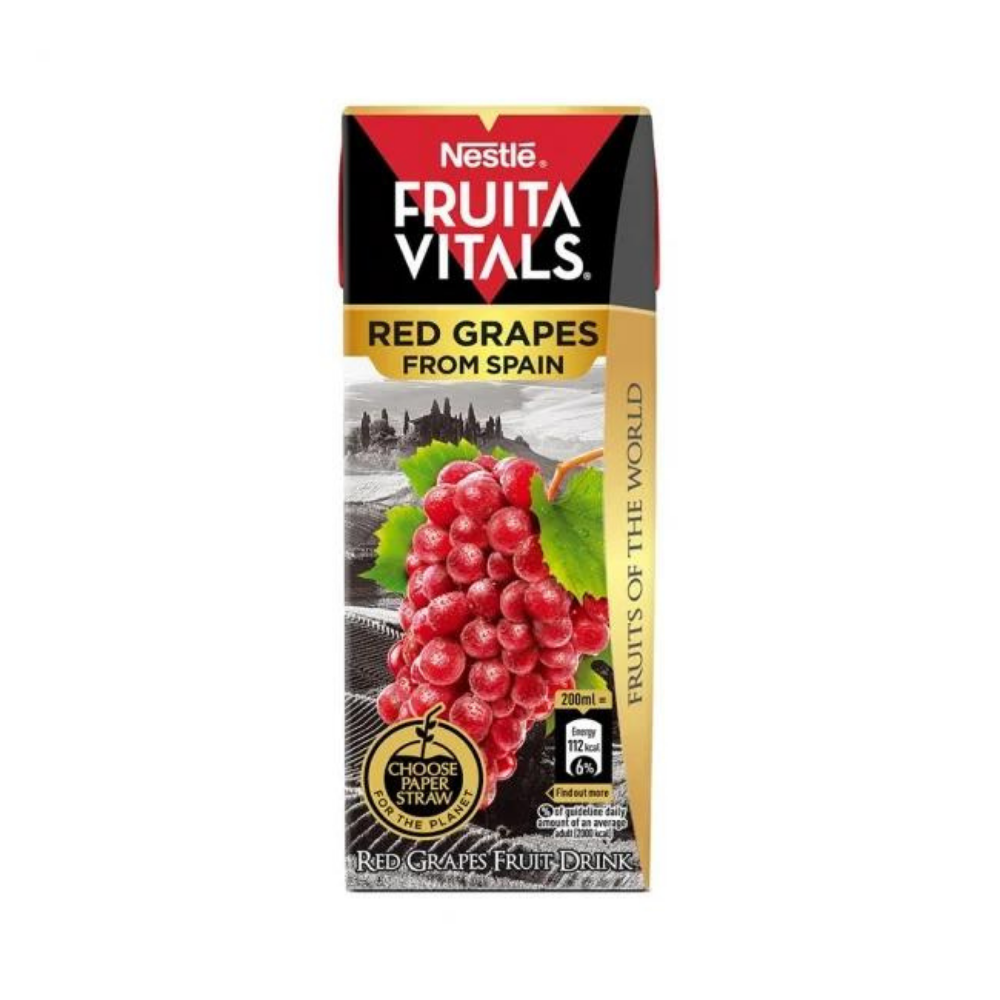 Nestle Fruita Vitals Red Grapes 200 Ml Tetra Pack