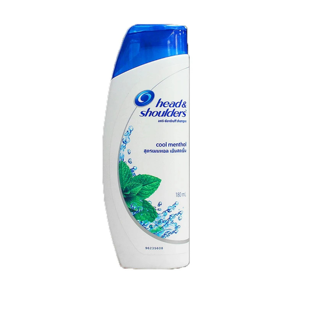 Head & Shoulders Cool Menthol Shampoo 180ml Bottle