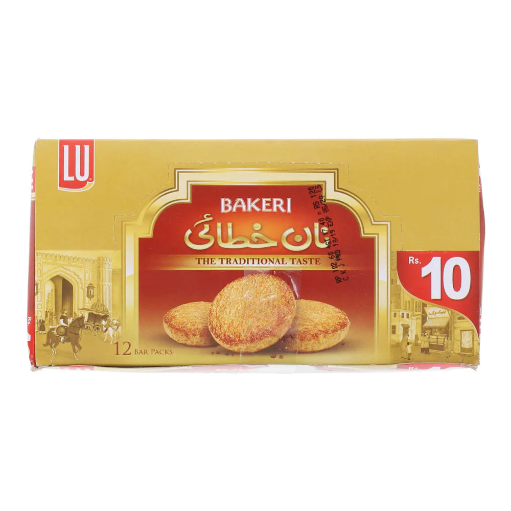LU Bakeri NanKhatai Biscuits 12 Bar Pack box