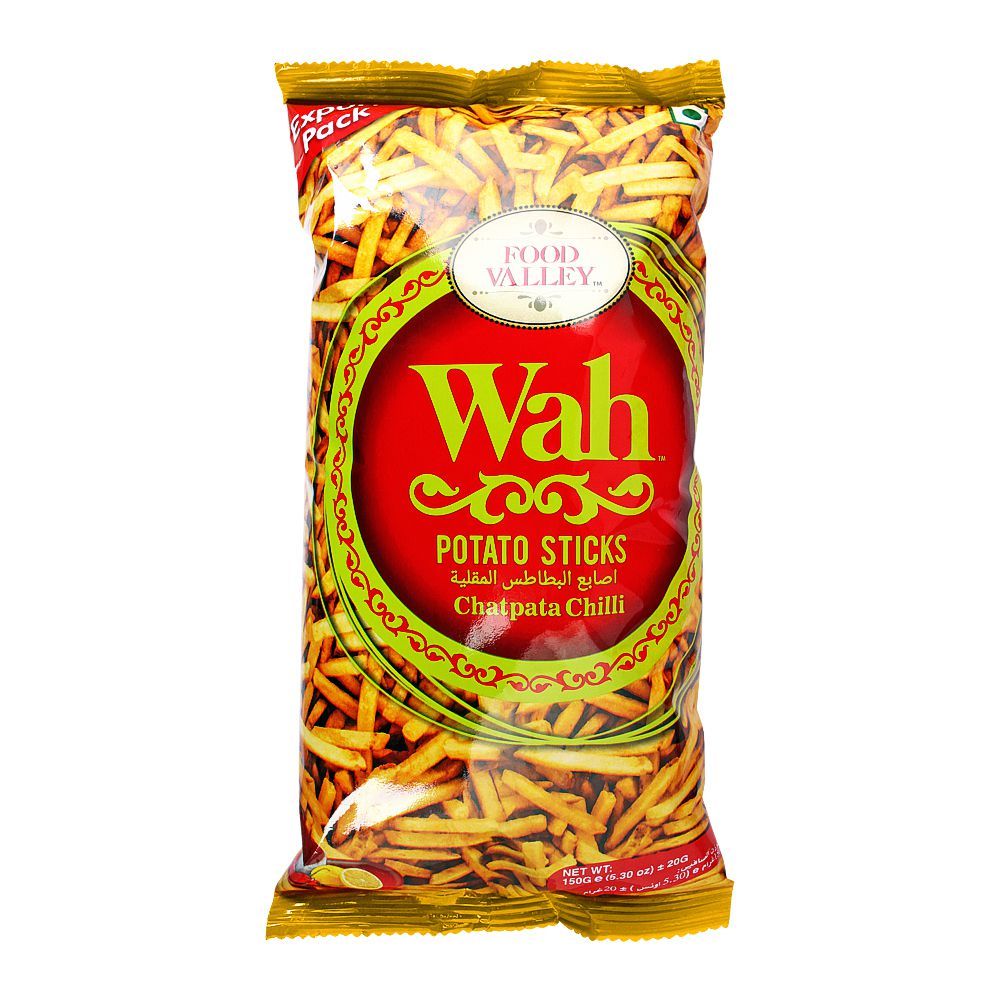 Wah Potato Sticks Chatpata Chili 150g Packet