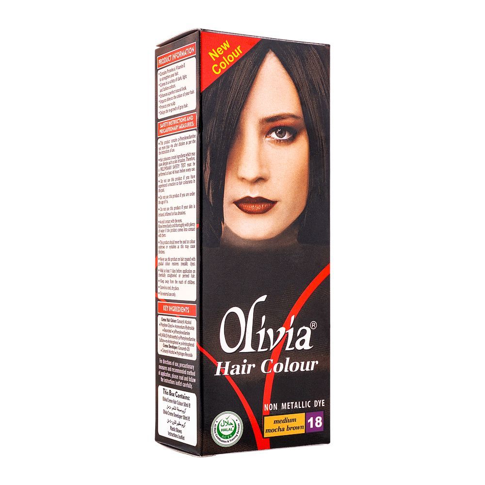 Olivia Hair Color 18 Medium Moucha Brown