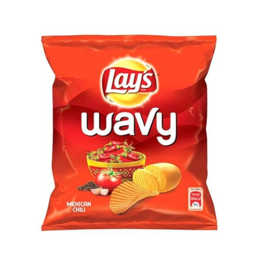 Lays Wavy Mexican Chilli 52g Packet