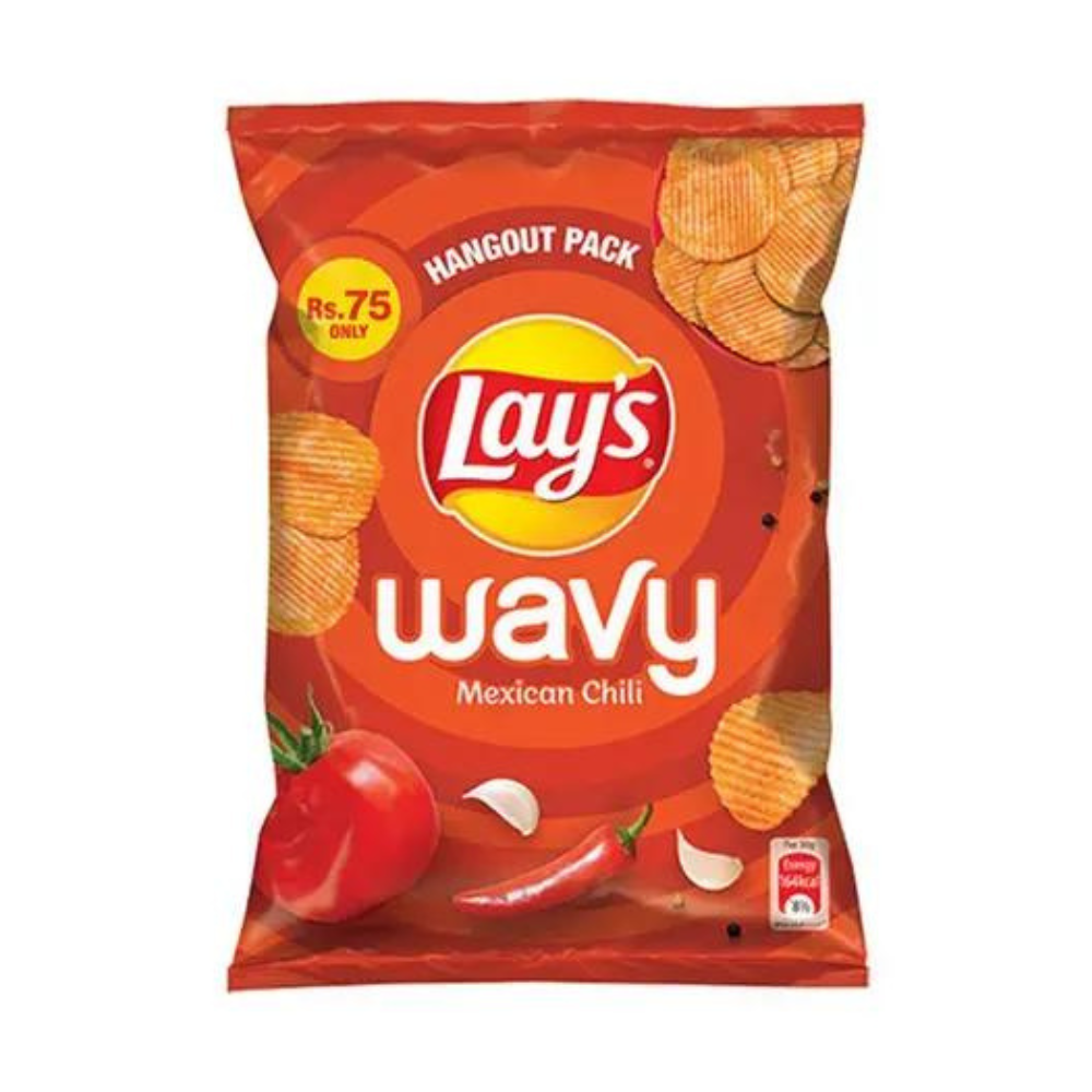 Lays Wavy Mexican Chilli 82g Packet