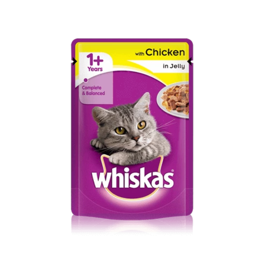 Whiskas Jelly with Chicken Cat Food 100g Pouch