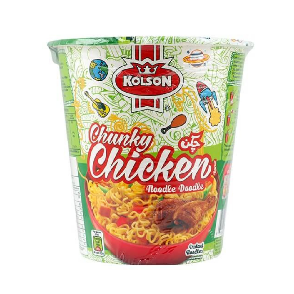 kolson Chunky Chicken Noodles 50g Cup