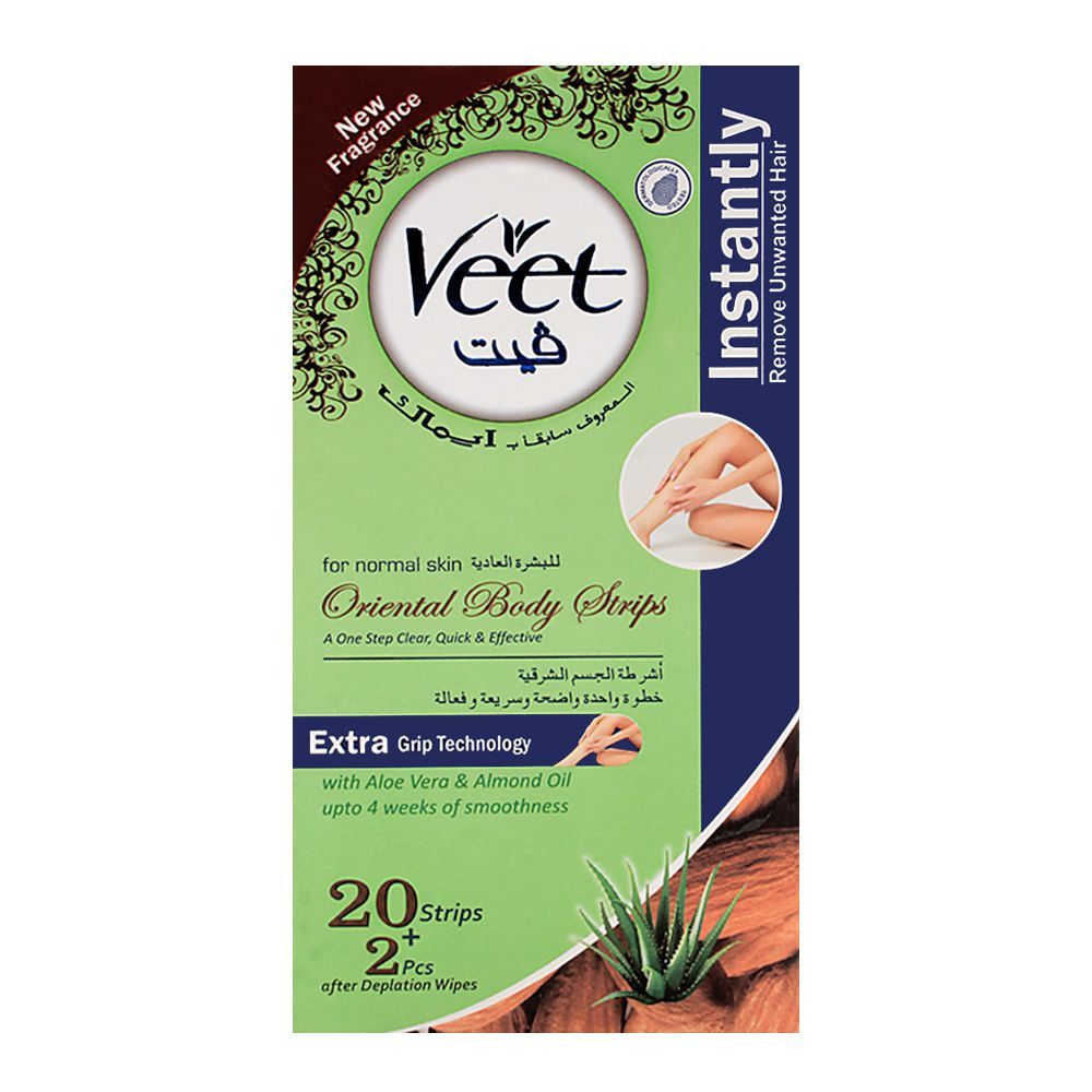 Veet Aloe Vera Oriental Body Strips 20pcs Box