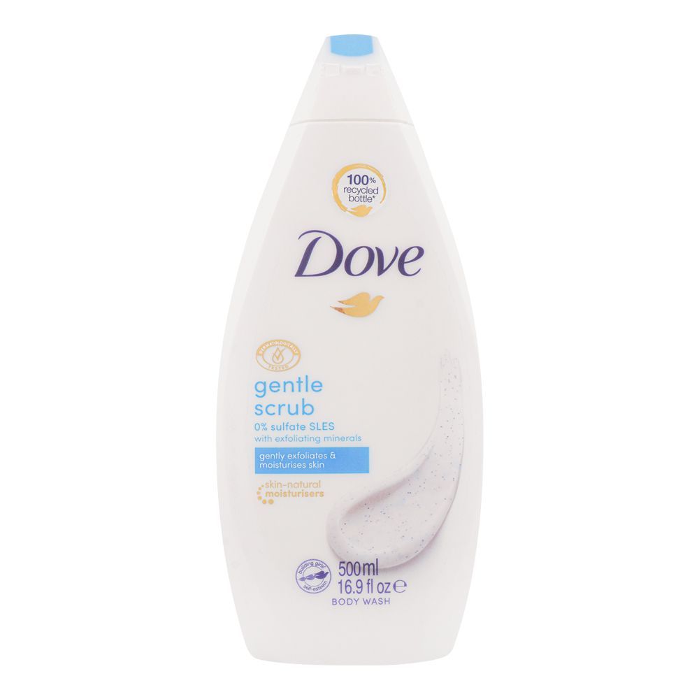 Dove Gentle Scrub Body Wash 500ml Bottle