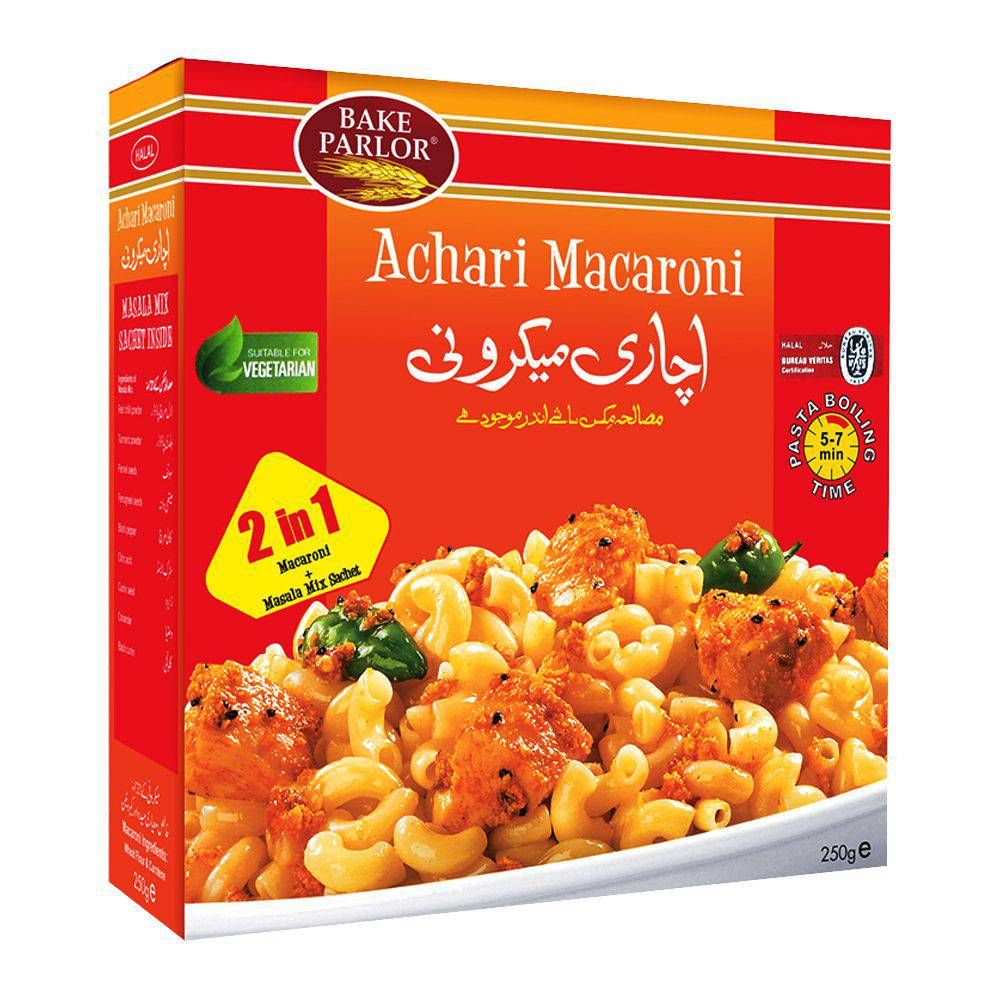 Bake Parlor Achari Macaroni 250g Box