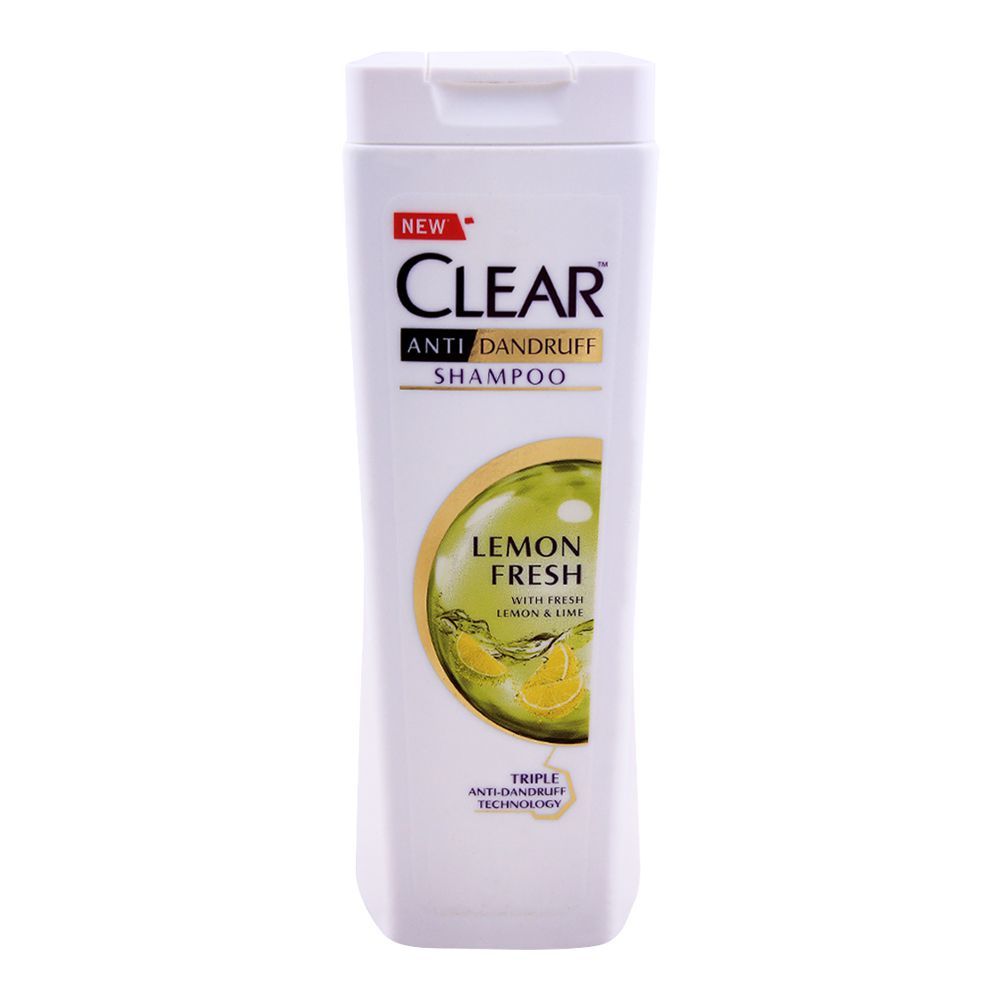 Clear Lemon Fresh Shampoo 185 ml Bottle