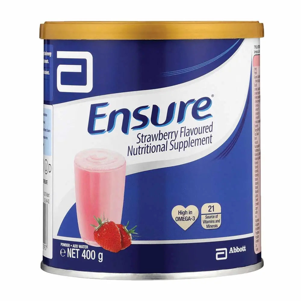 Abbott Ensure Strawberry 400 g Tin Pack