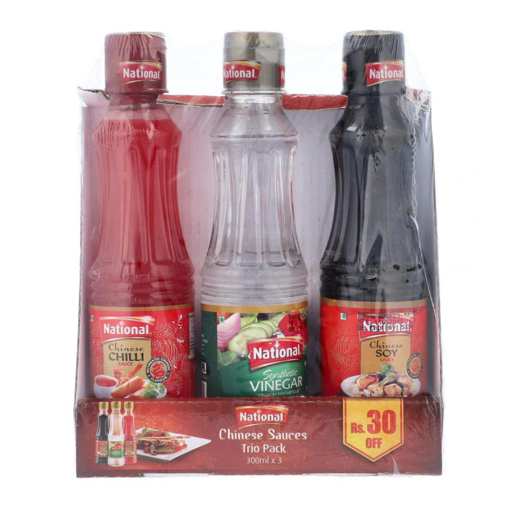 National Trio Pack Chinese Sauce 300x3 ml Bottle