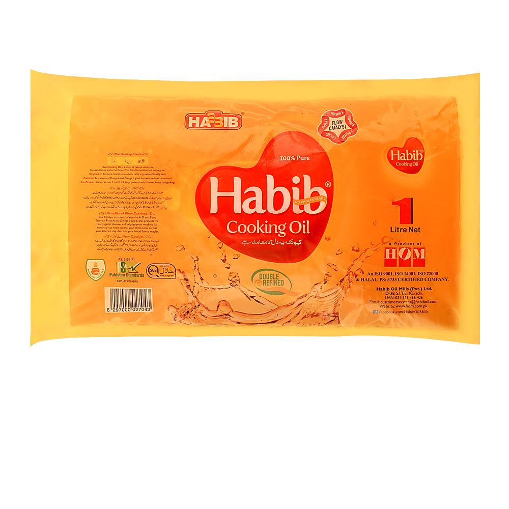 Habib Cooking Oil 1 Liter Pouch