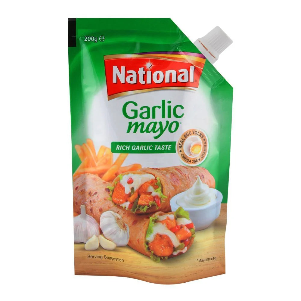 National Garlic Mayo 200g Pouch