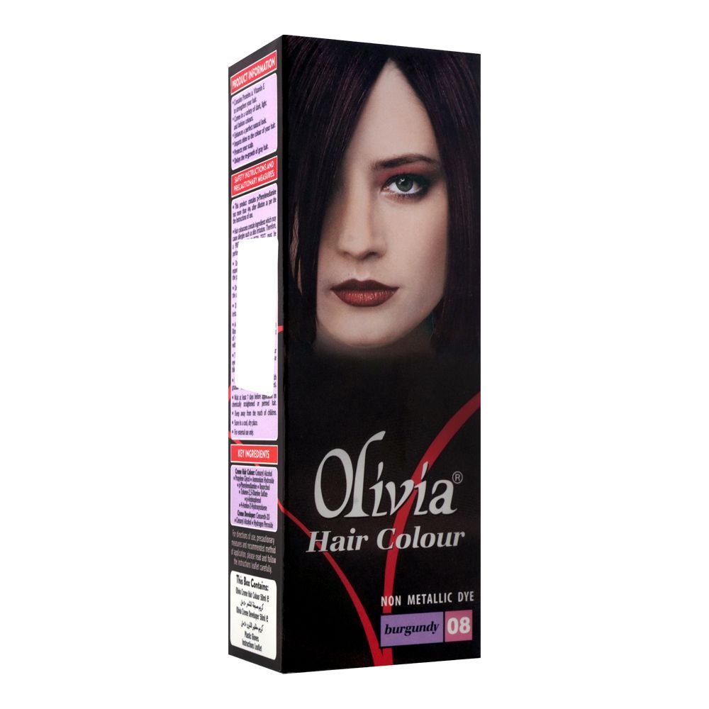 Olivia Hair Color 8  Burgundy