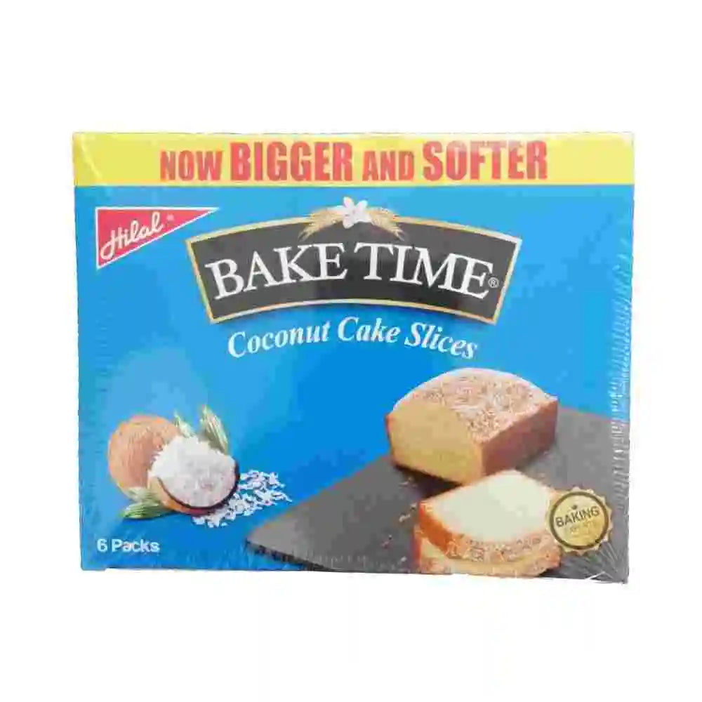 Hilal Bake Time Coconut Slices Cake 6 Pcs Box